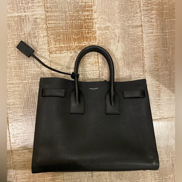 Sac De Jour Small Saint Laurent YSL Top-Handle Bag Great Condition Black - Picture 1 of 16